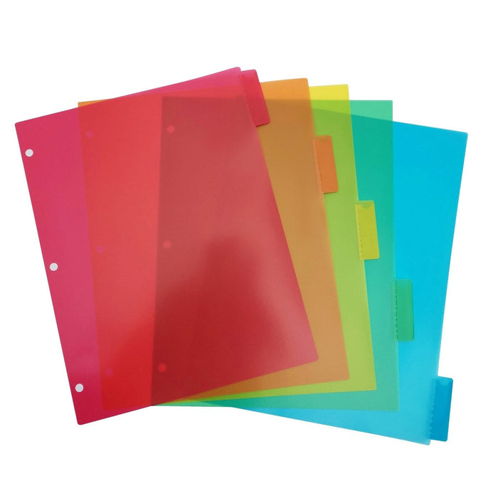 5ct Plastic Letter Index Dividers - up & up™