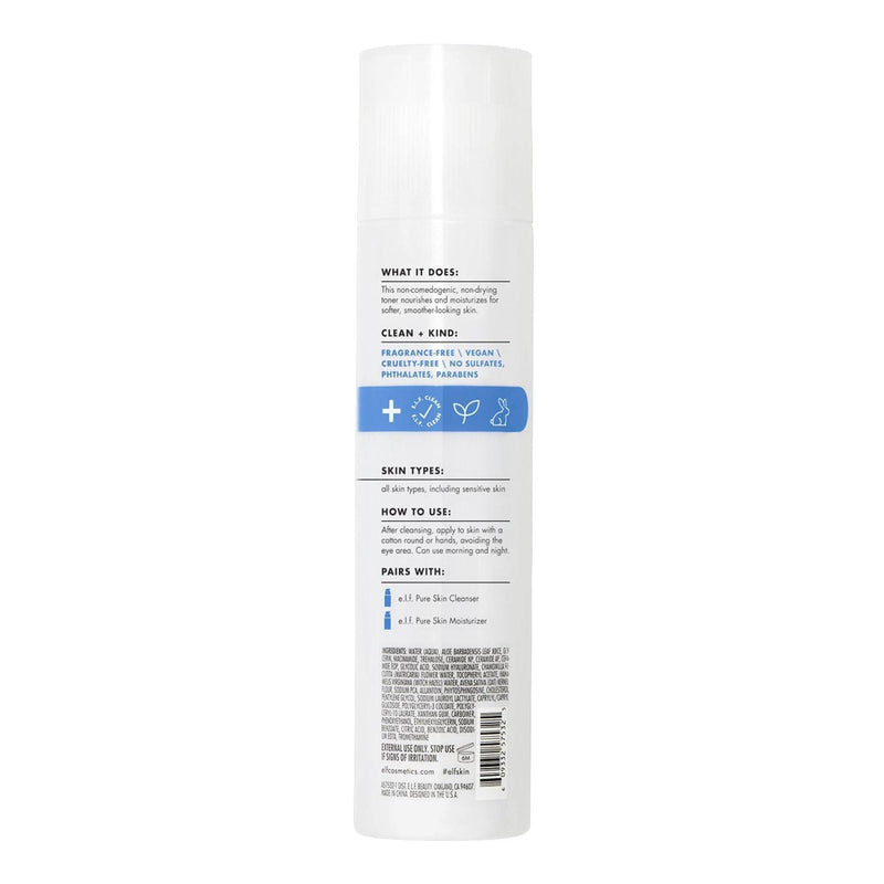 e.l.f. Skin Pure Skin + Dermatologist Developed Toner - 5.07 fl oz