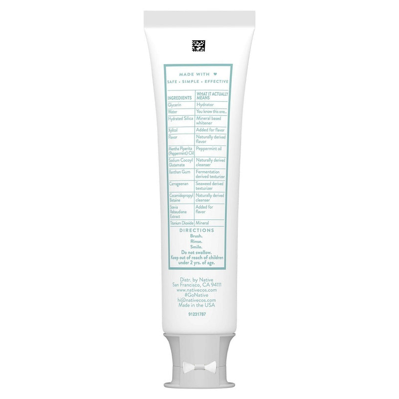 Native Whitening Wild Mint & Peppermint Oil Fluoride Free Toothpaste - 4.1oz