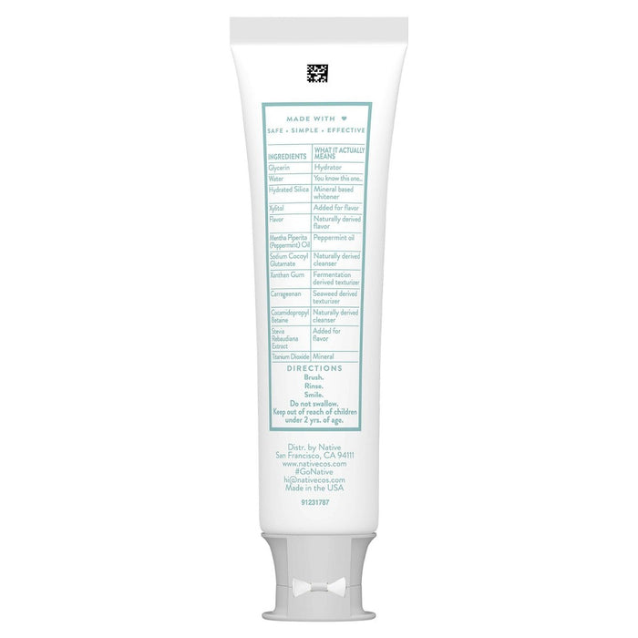 Native Whitening Wild Mint & Peppermint Oil Fluoride Free Toothpaste - 4.1oz
