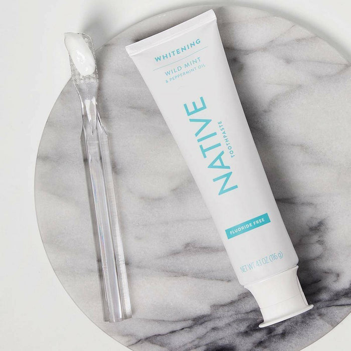 Native Whitening Wild Mint & Peppermint Oil Fluoride Free Toothpaste - 4.1oz