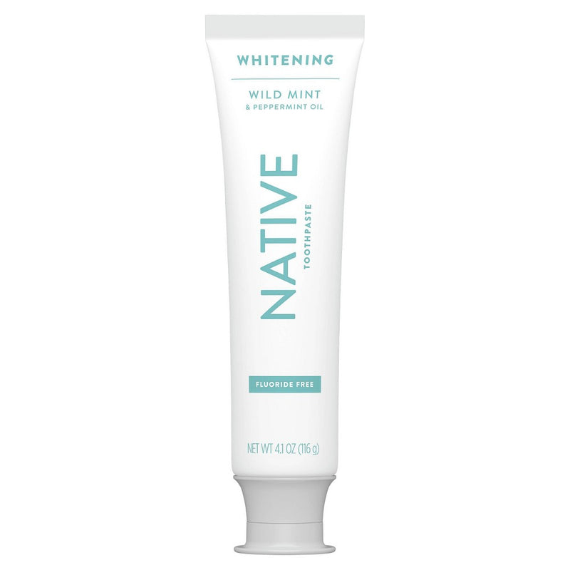 Native Whitening Wild Mint & Peppermint Oil Fluoride Free Toothpaste - 4.1oz
