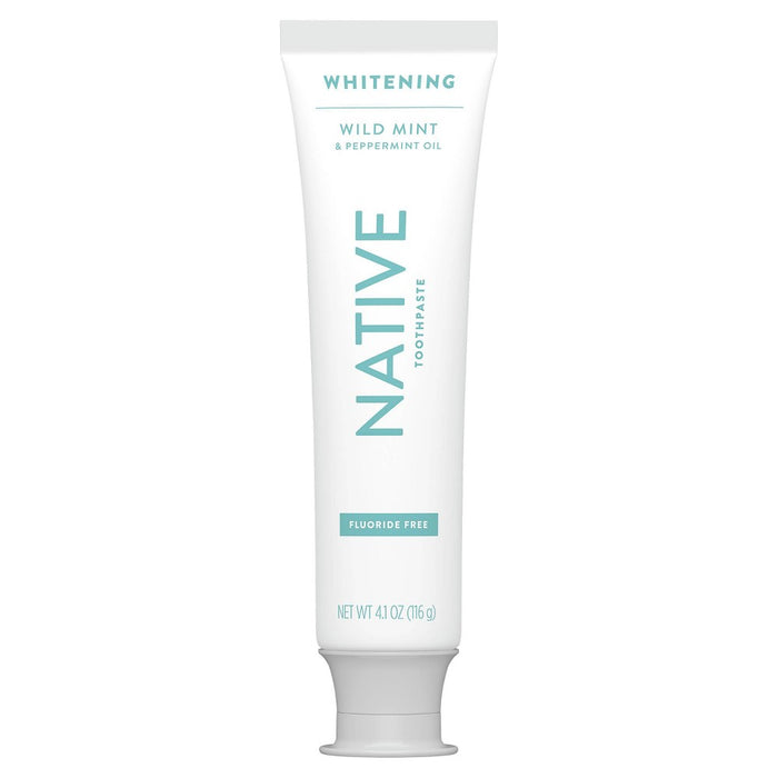 Native Whitening Wild Mint & Peppermint Oil Fluoride Free Toothpaste - 4.1oz