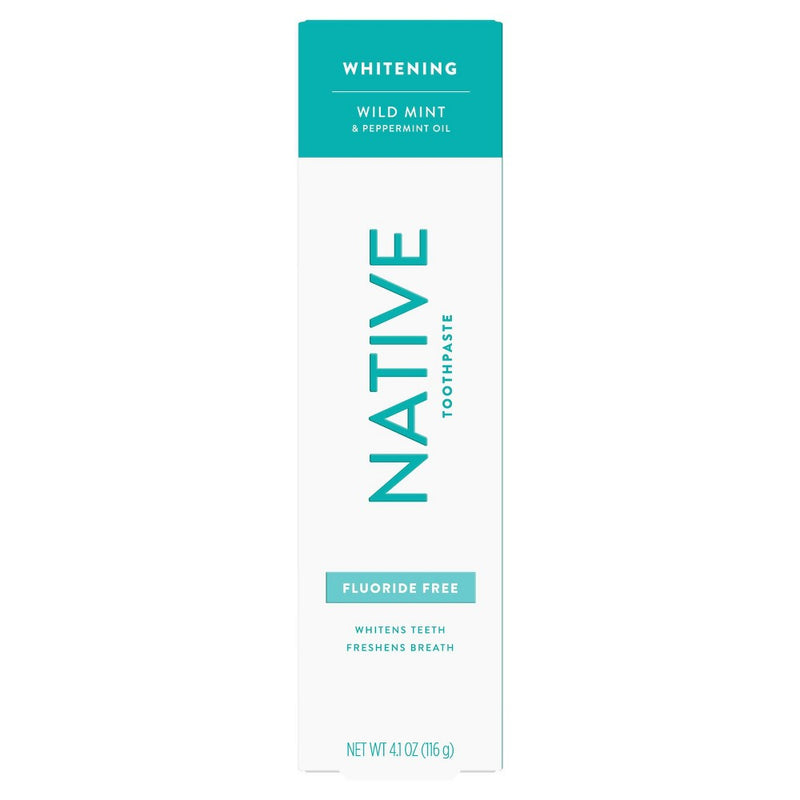 Native Whitening Wild Mint & Peppermint Oil Fluoride Free Toothpaste - 4.1oz