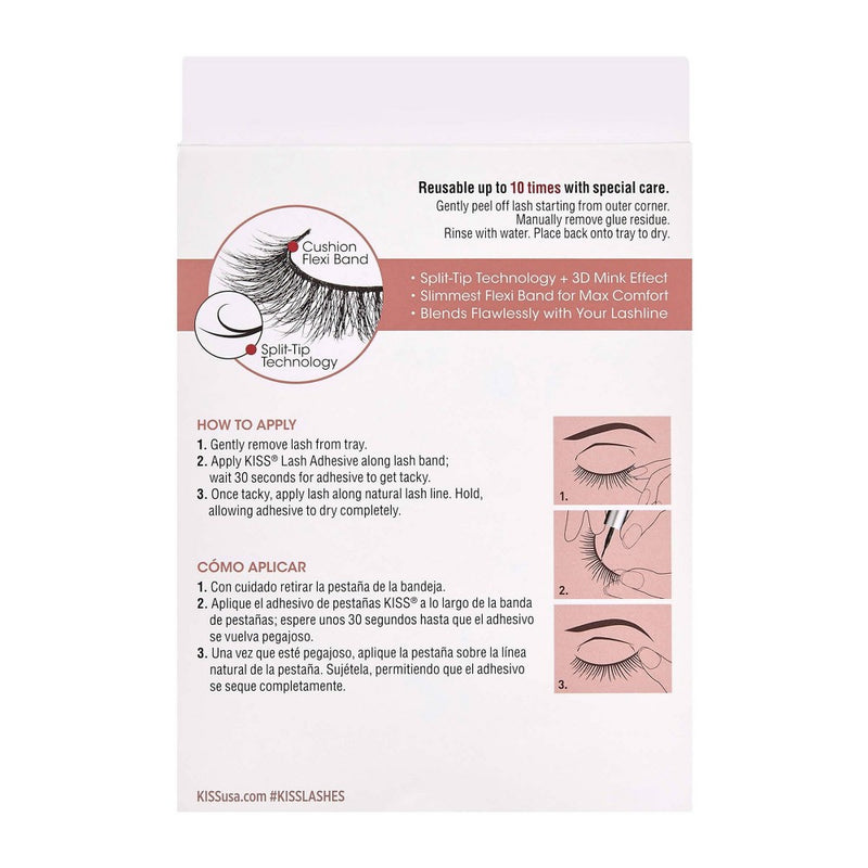 Kiss Lash Couture Naked Drama Collection Fake Eyelashes - Ruffle - 4 Pairs