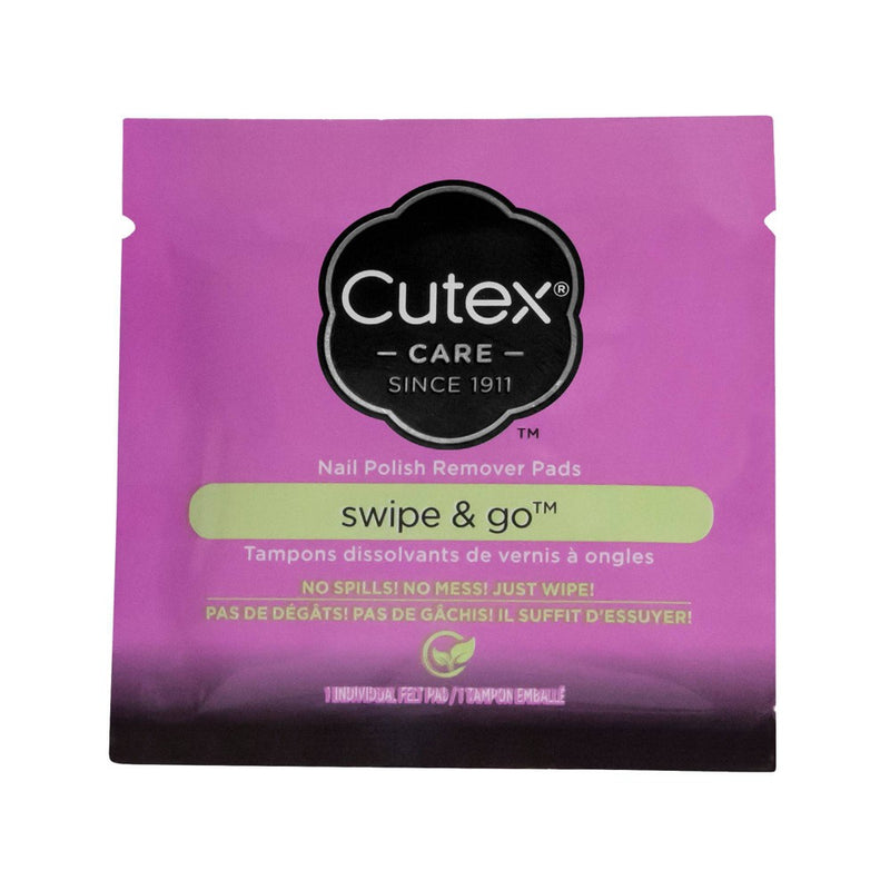 Cutex Swipe and Go Nail Polish Remover Pads - 10ct - 3.5oz