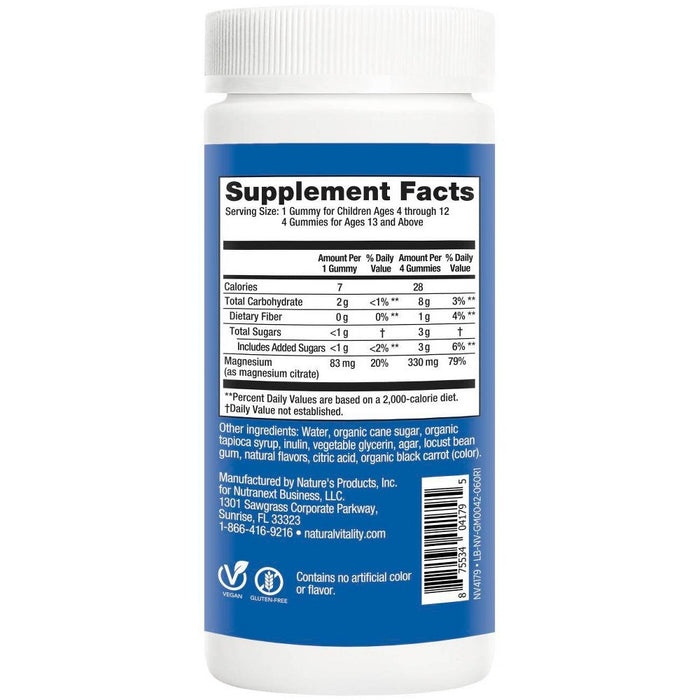 Natural Vitality Natural Calm Gummies - Raspberry Lemon - 60ct