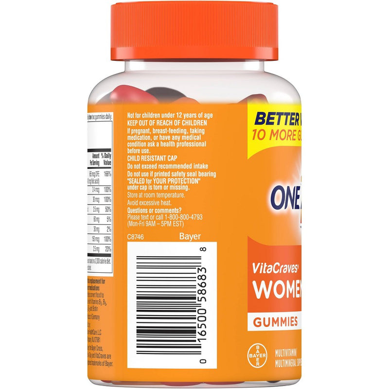 One A Day Women's Multivitamin Gummies - 80ct -EXP 02/26