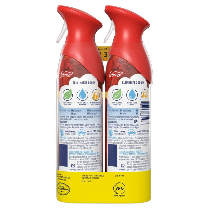 Febreze Air Effects Odor-Eliminating Air Freshener - Ember - 8.8oz/2pk