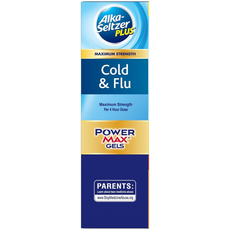 Alka-Seltzer Plus PowerMax Day/Night Cough, Cold & Flu Liquid Gels EXP 01/2026