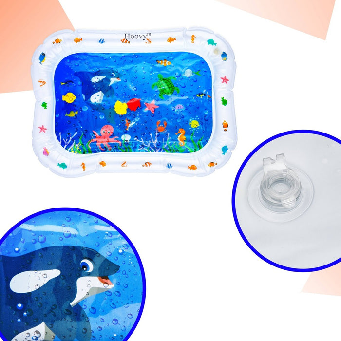 Hoovy Inflatable Tummy Time Water Play Mat