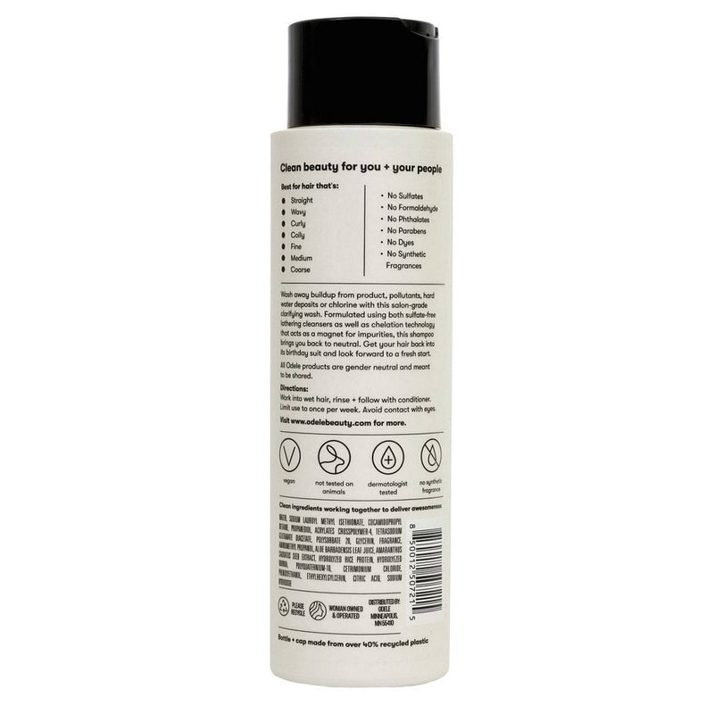 Odele Clarifying Shampoo - Sulfate Free, Hair and Scalp Detox Treatment - 13oz