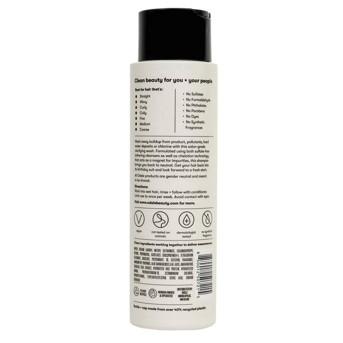 Odele Clarifying Shampoo - Sulfate Free, Hair and Scalp Detox Treatment - 13oz