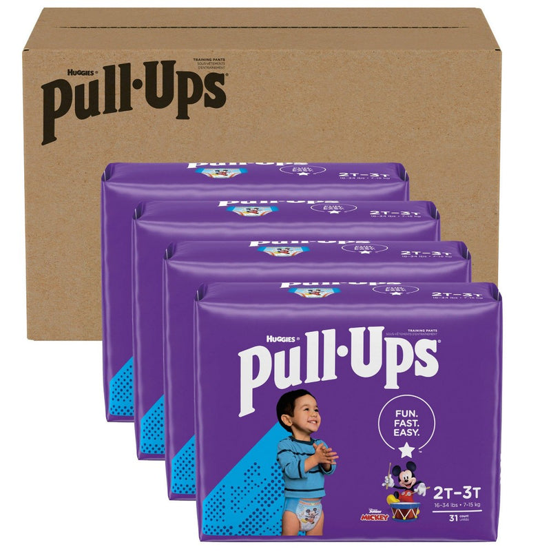 single sleeve Pull-Ups Boys' Learning Design Ecomm Pack Disposable Training Pants - 2T-3T - 31ct