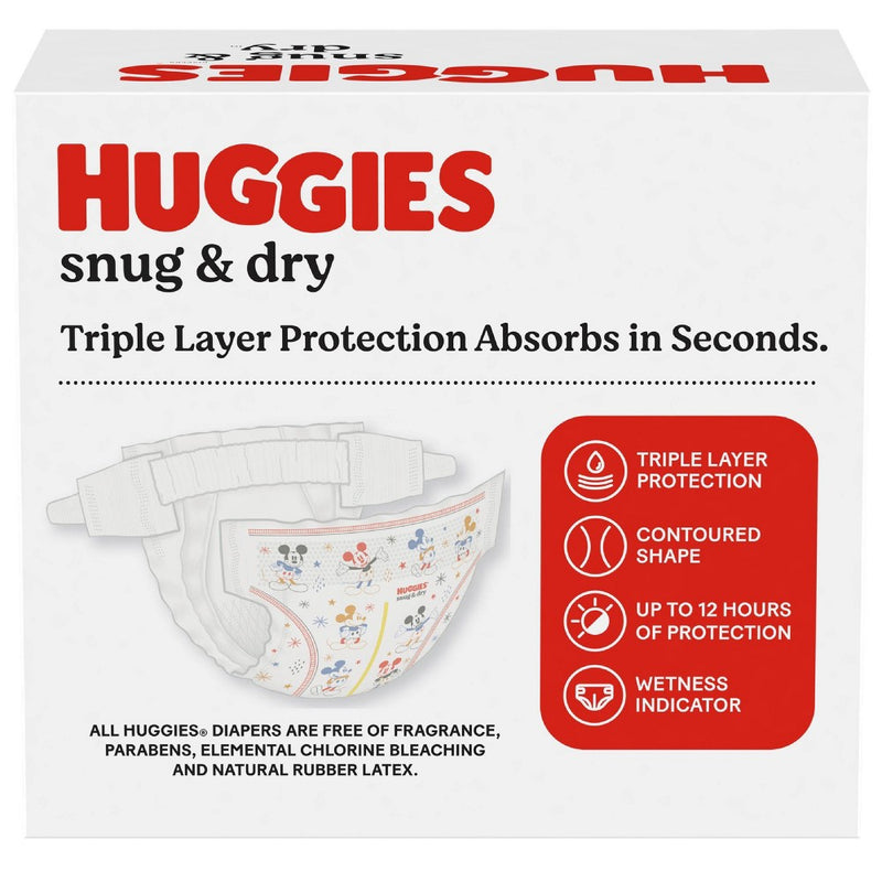 Huggies Snug & Dry Baby Disposable Diapers - Size 5 - 156ct
