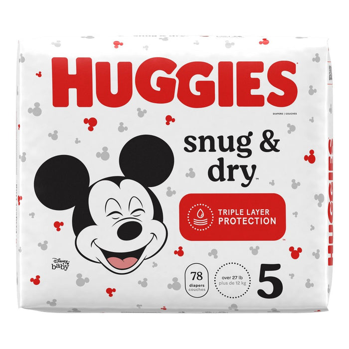 Huggies Snug & Dry Baby Disposable Diapers - Size 5 - 156ct
