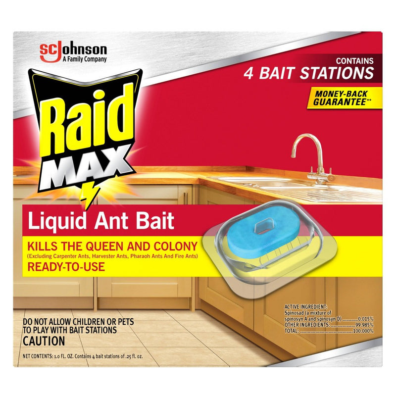 Raid Max Liquid Ant Baits - 4ct