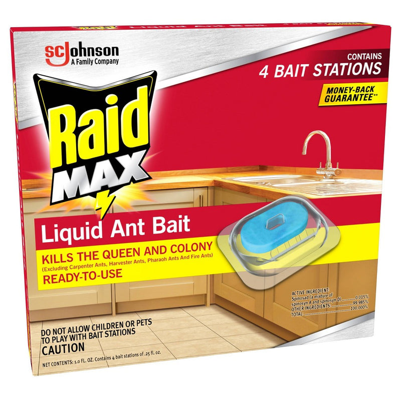 Raid Max Liquid Ant Baits - 4ct