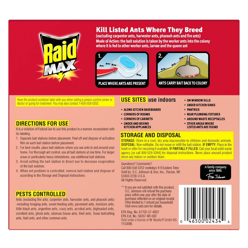Raid Max Liquid Ant Baits - 4ct