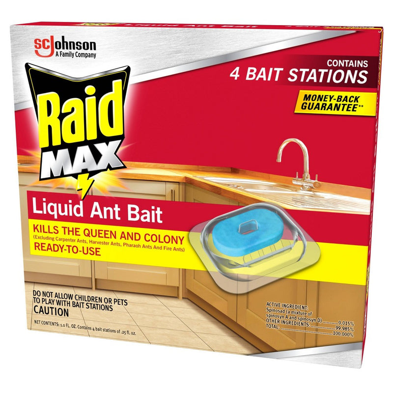 Raid Max Liquid Ant Baits - 4ct