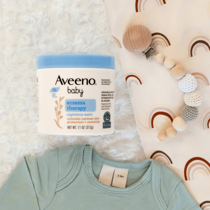 Aveeno Baby Eczema Therapy Nighttime Balm with Natural Oatmeal - 1oz