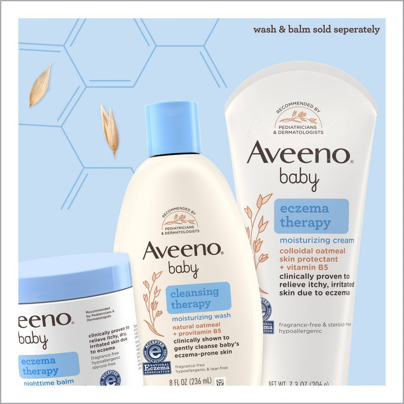 Aveeno Baby Eczema Therapy Nighttime Balm with Natural Oatmeal - 1oz