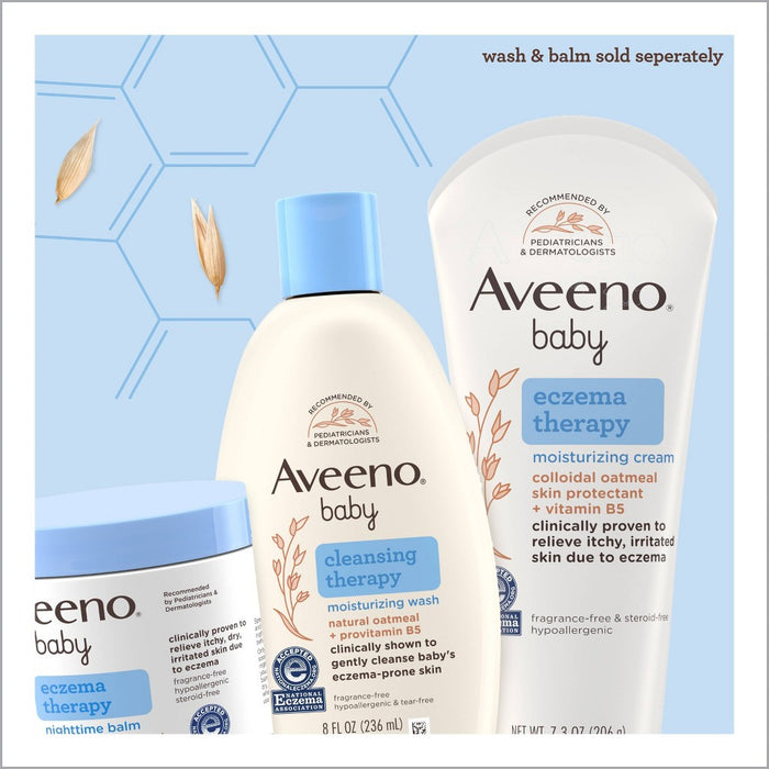 Aveeno Baby Eczema Therapy Nighttime Balm with Natural Oatmeal - 1oz