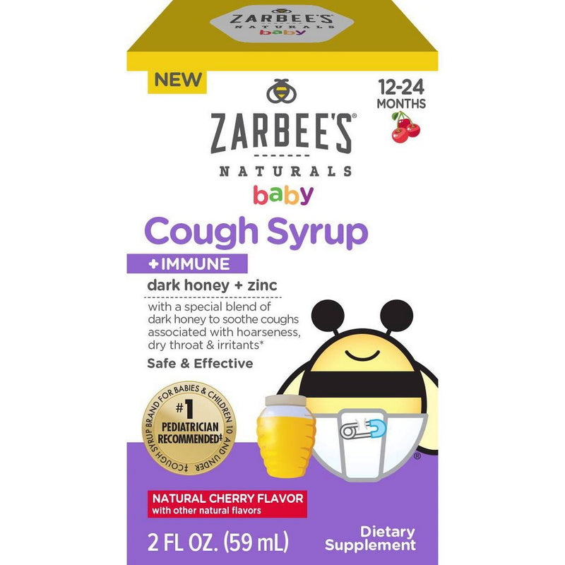 Zarbee's Naturals Baby Cough + Immune Liquid with Honey - Cherry - 2 fl oz