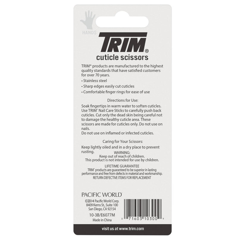 Trim Quality Stainless Steel Cuticle Scissors