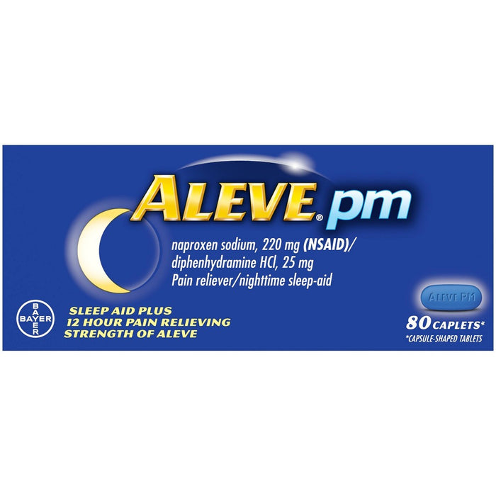Aleve PM Sleep Aid Plus Pain Reliever Caplets - Naproxen Sodium (NSAID) - 80ct