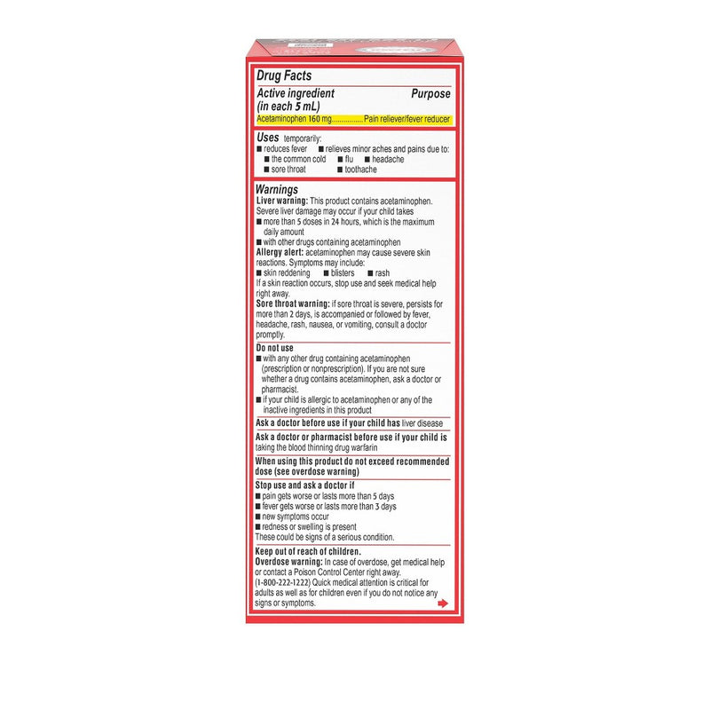 Children's Tylenol Pain + Fever Relief Liquid - Acetaminophen - Bubble Gum - 4 fl oz EXP: 01/2027