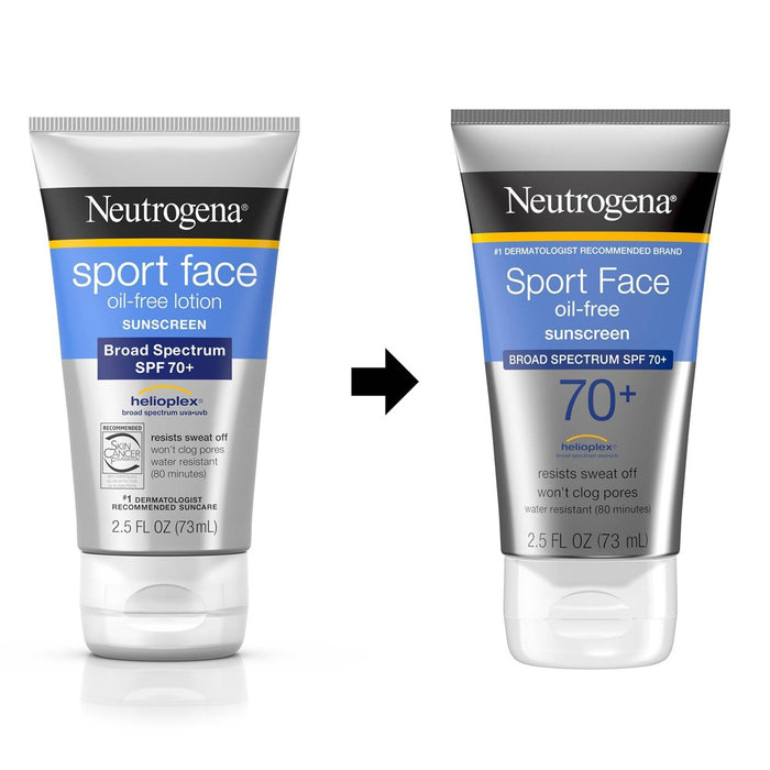 Neutrogena Ultimate Sport Sunscreen Face Lotion-SPF 70-2.5 fl oz EXP:12/2024