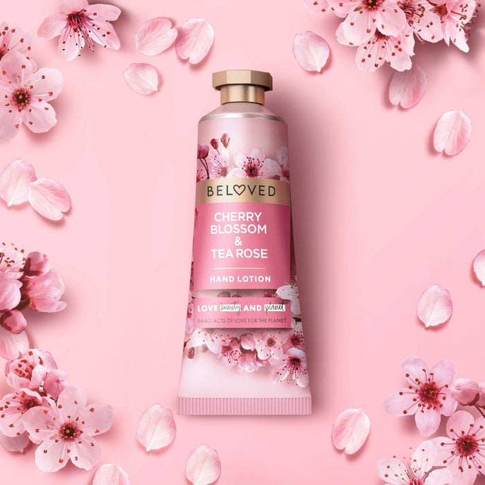 Beloved Cherry Blossom & Tea Rose Hand Cream Lotion - 1 fl oz