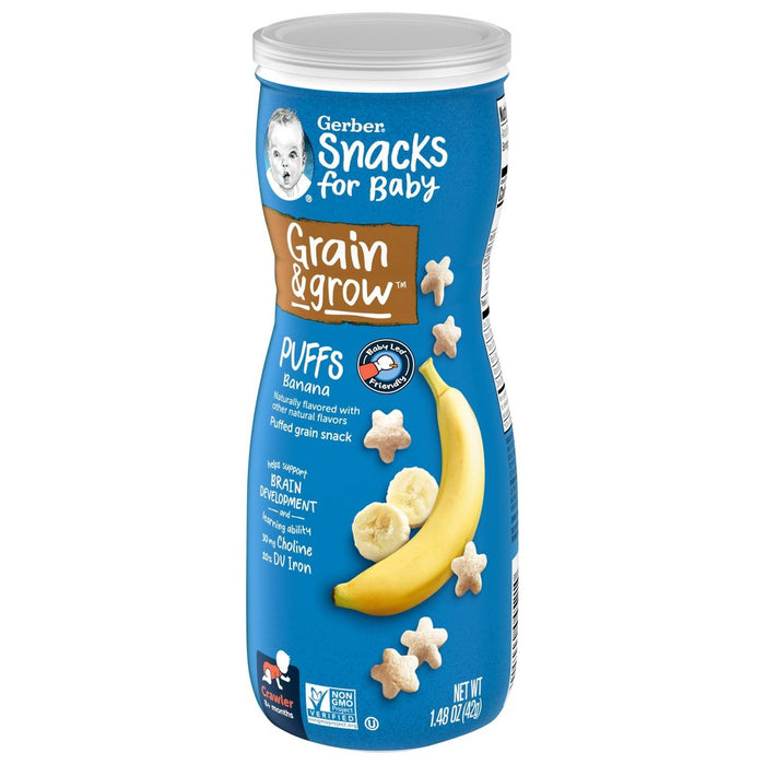 Gerber Puffs Banana Cereal Baby Snacks - 1.48oz