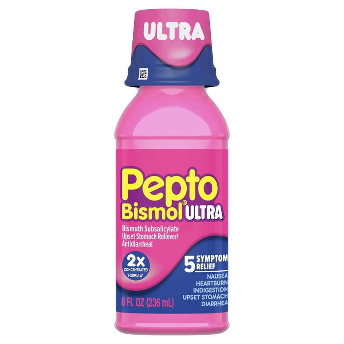 Pepto-Bismol ULTRA 5 Symptom  Digestive Relief Liquid - 8 fl oz EXP 02/2024