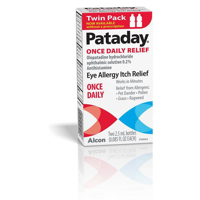 Pataday Once Daily Eye Allergy Itch Relief Twin Pack Drops - 2pk EXP 05/2023