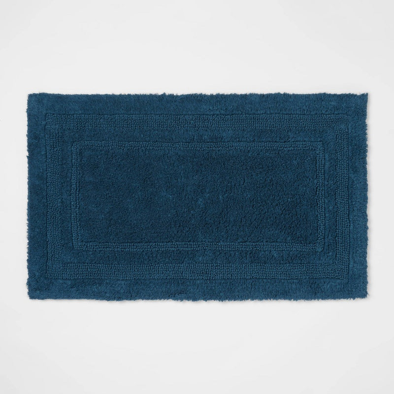 20"x34" Performance Cotton Reversible Bath Rug Teal - Threshold™