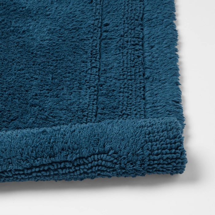 20"x34" Performance Cotton Reversible Bath Rug Teal - Threshold™