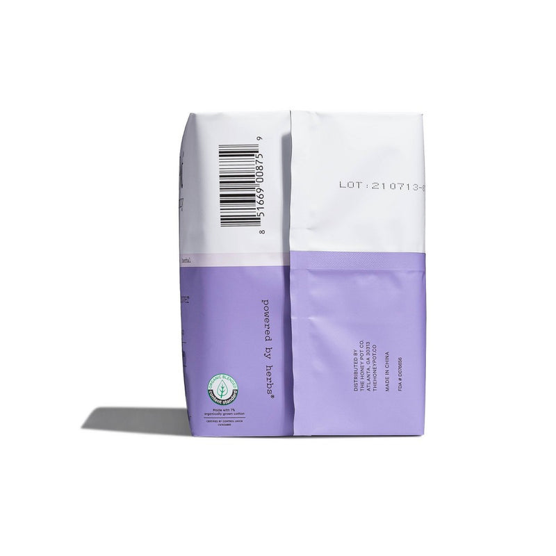 The Honey Pot Organic Cotton Herbal Overnight Pads - 12ct
