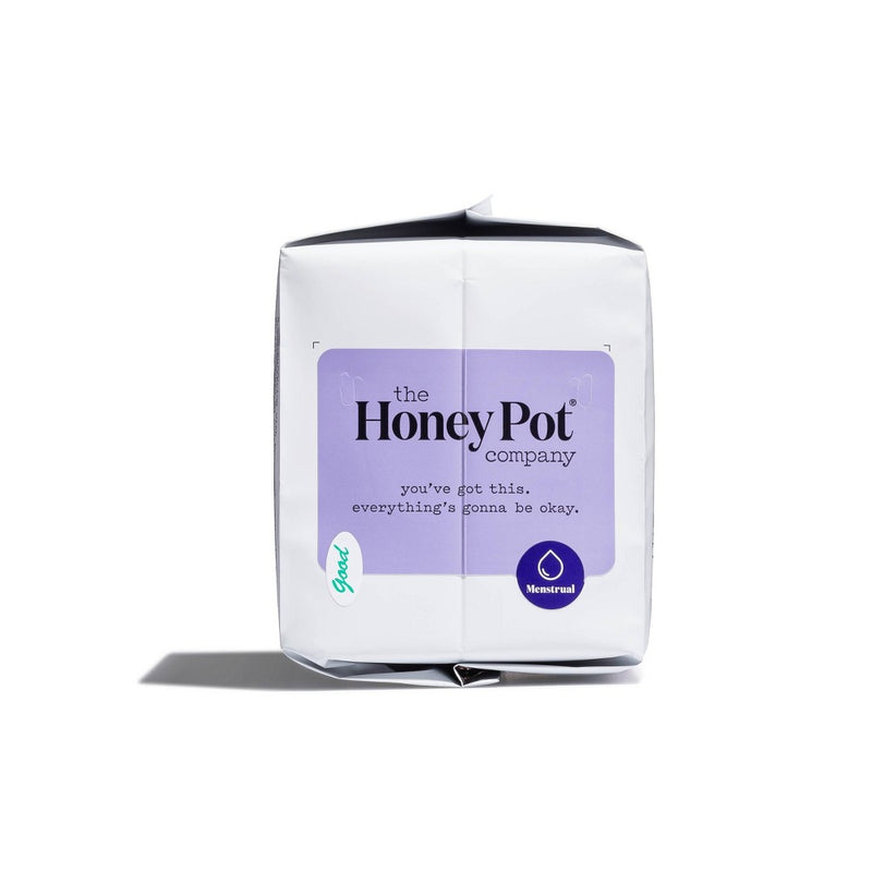 The Honey Pot Organic Cotton Herbal Overnight Pads - 12ct