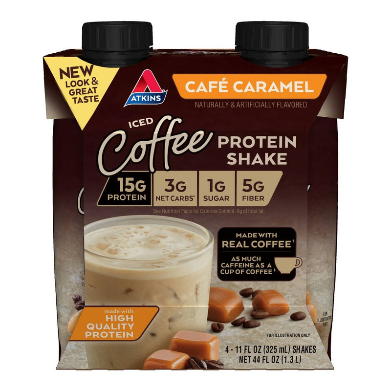 Atkins Dietary Supplement Shake - Caramel - 4ct