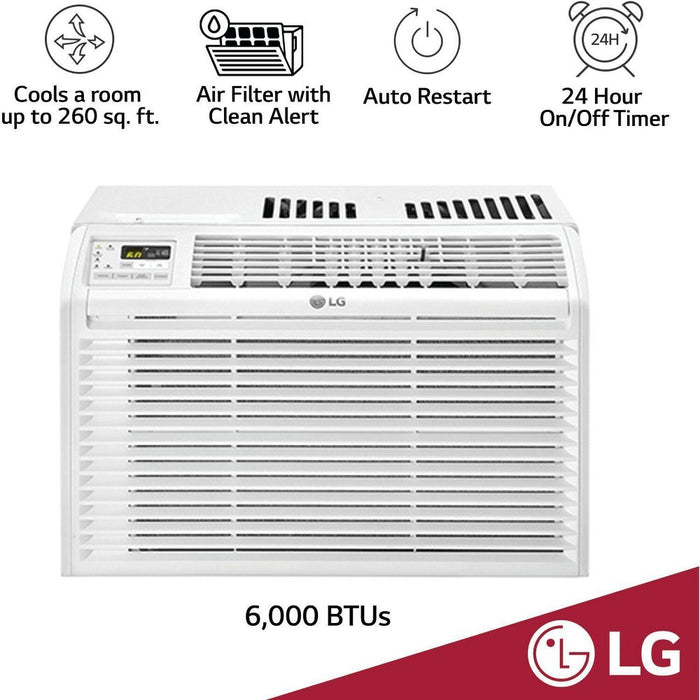 LG Electronics 6,000 BTU 115V LW6017 Window Air Conditioner with Remote Control (LOCAL PICKUP ONLY)