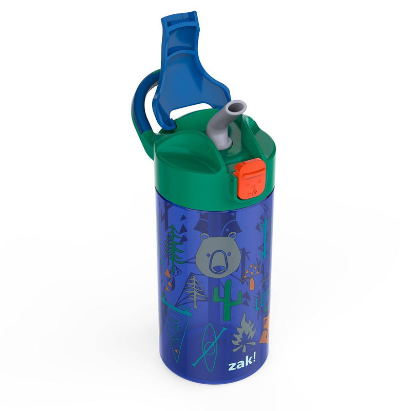 18oz 2pk Plastic Dino's and Camping Valiant Kids Water Bottle Set - Zak Designs