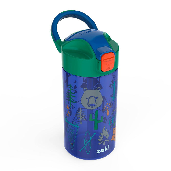 18oz 2pk Plastic Dino's and Camping Valiant Kids Water Bottle Set - Zak Designs