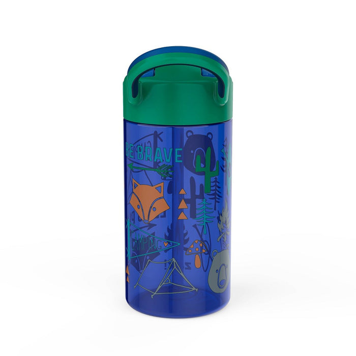 18oz 2pk Plastic Dino's and Camping Valiant Kids Water Bottle Set - Zak Designs