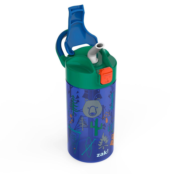 18oz 2pk Plastic Dino's and Camping Valiant Kids Water Bottle Set - Zak Designs