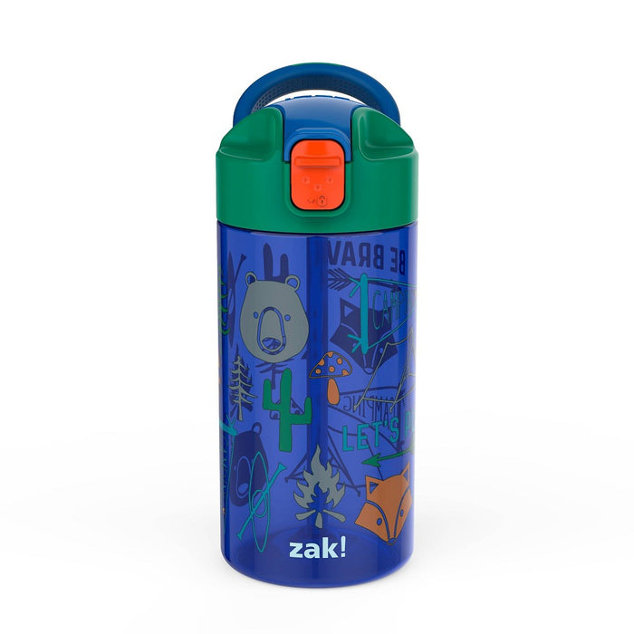 18oz 2pk Plastic Dino's and Camping Valiant Kids Water Bottle Set - Zak Designs