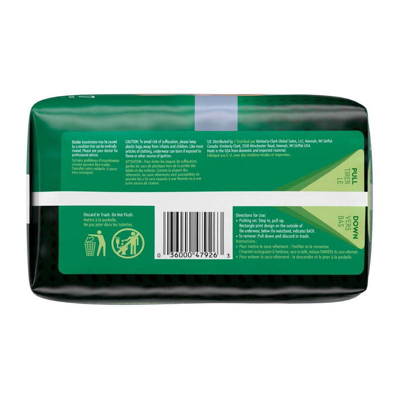 Depend FIT-FLEX Incontinence Fragrance Free Underwear for Men - Maximum Absorbency - Large - Gray - 17ct
