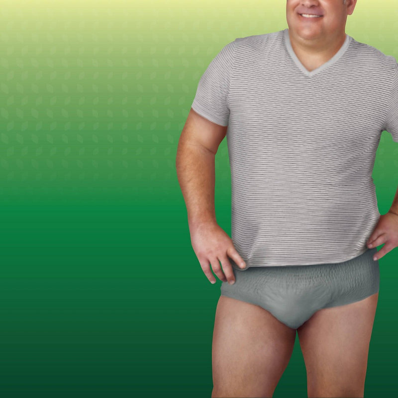 Depend FIT-FLEX Incontinence Fragrance Free Underwear for Men - Maximum Absorbency - Large - Gray - 17ct
