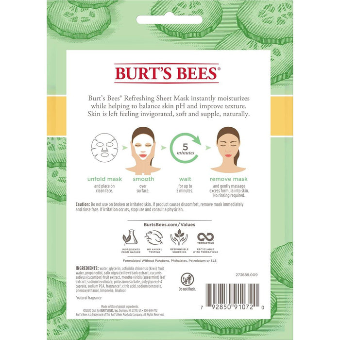 Burt's Bees Refreshing Sheet Mask - 1ct